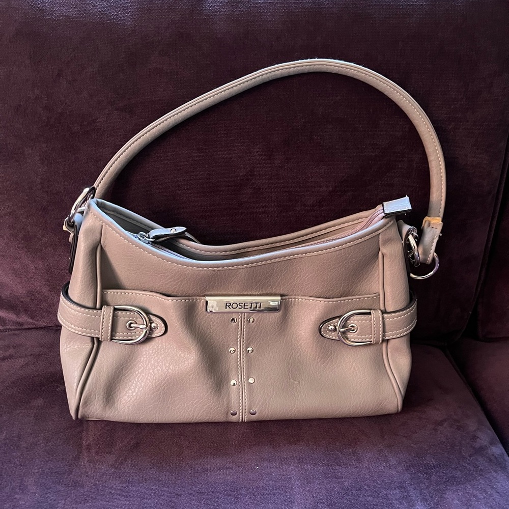 ROSETTI FAUX LEATHER BAG - TAUPE